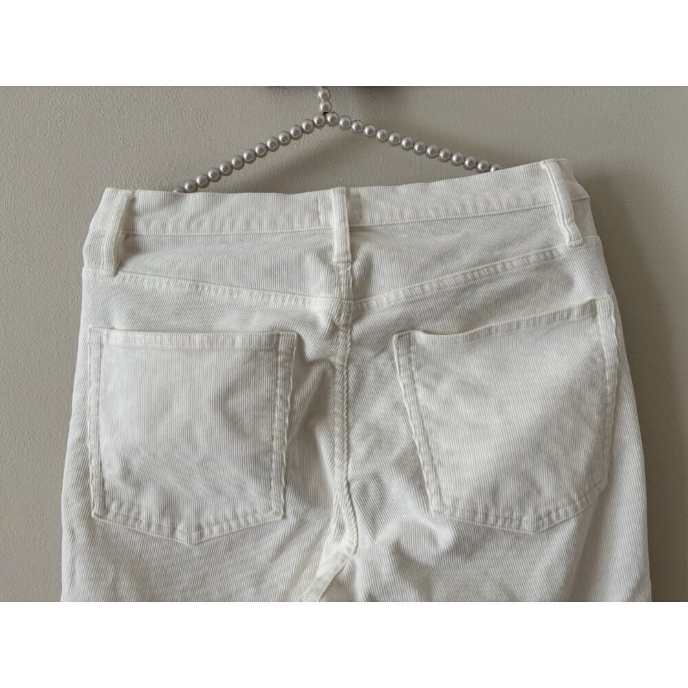 J.Crew Womens Size 30 9” Vintage Straight Corduroy Jeans Off White - Picture 4 of 7